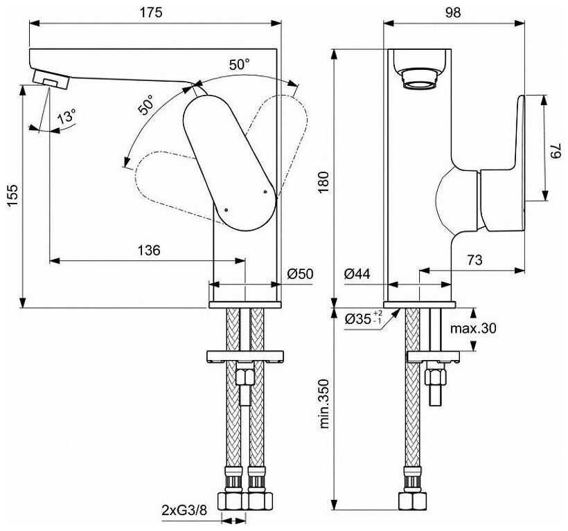 Смеситель Ideal Standard BC555AA фотография 2