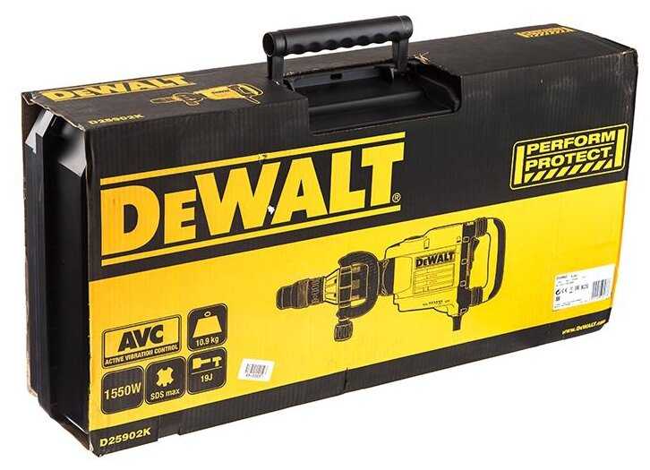 Электрический отбойный молоток DeWALT D25902K-QS, 1.55 кВт фотография 9