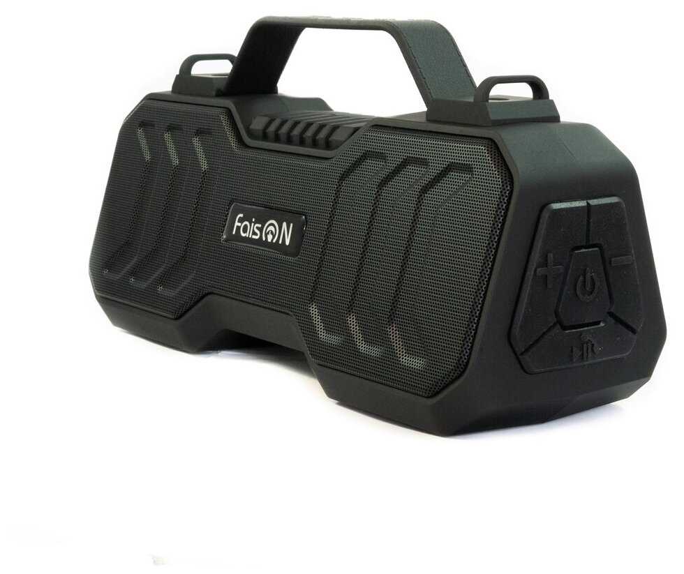 Портативная блютуз колонка FaisON, SPNR-4500, Shield , чёрный фотография 3