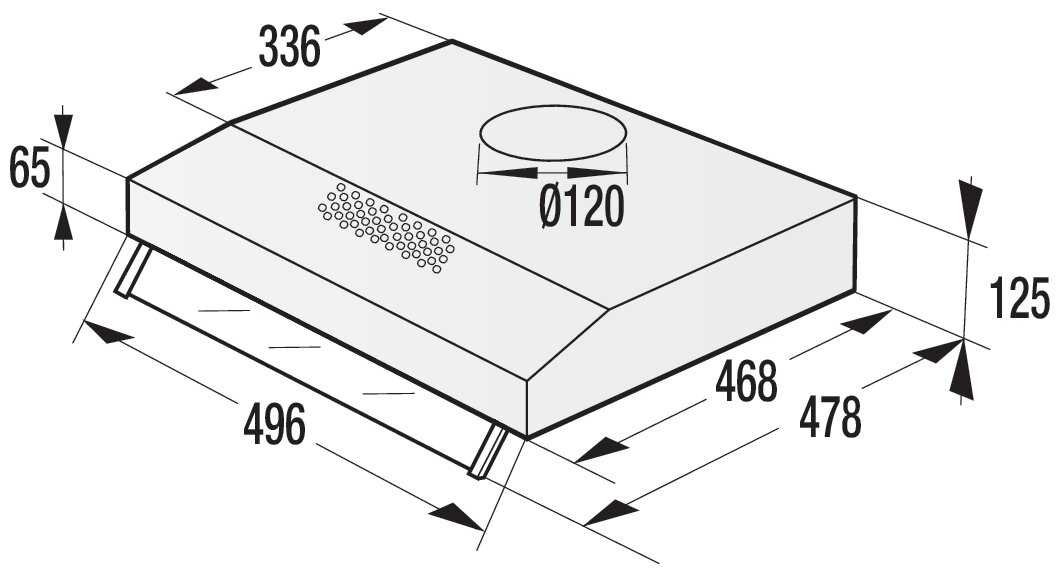 Плоская вытяжка Gorenje WHU 529 EX/M фотография 2