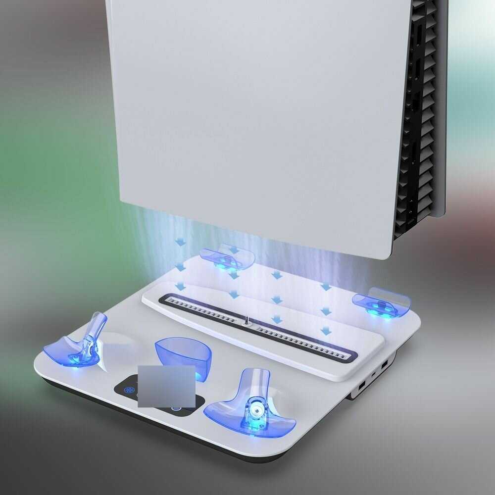 Док-станция DOBE TP5-3550 [PS5/PS5 Slim, зарядка для геймпадов и VR2 Sense] фотография 7