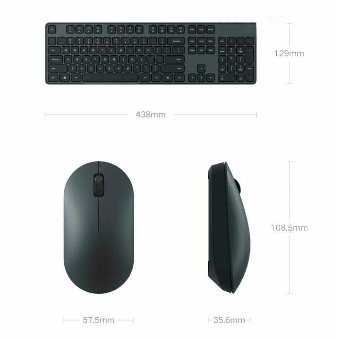 Комплект мышь + клавиатура Xiaomi Mi Wireless Keyboard and Mouse Set 2 (WXJS02YM) фотография 8