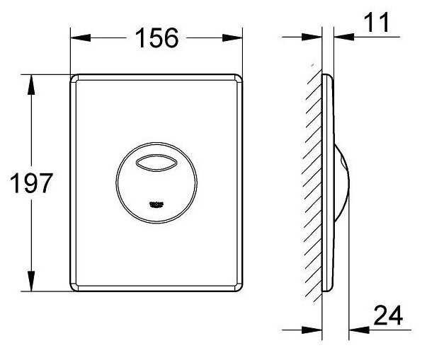 Кнопка смыва Grohe Skate 38862000 фотография 3