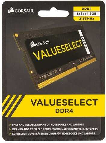 Оперативная память Corsair ValueSelect (CMSO8GX4M1A2133C15) фотография 5