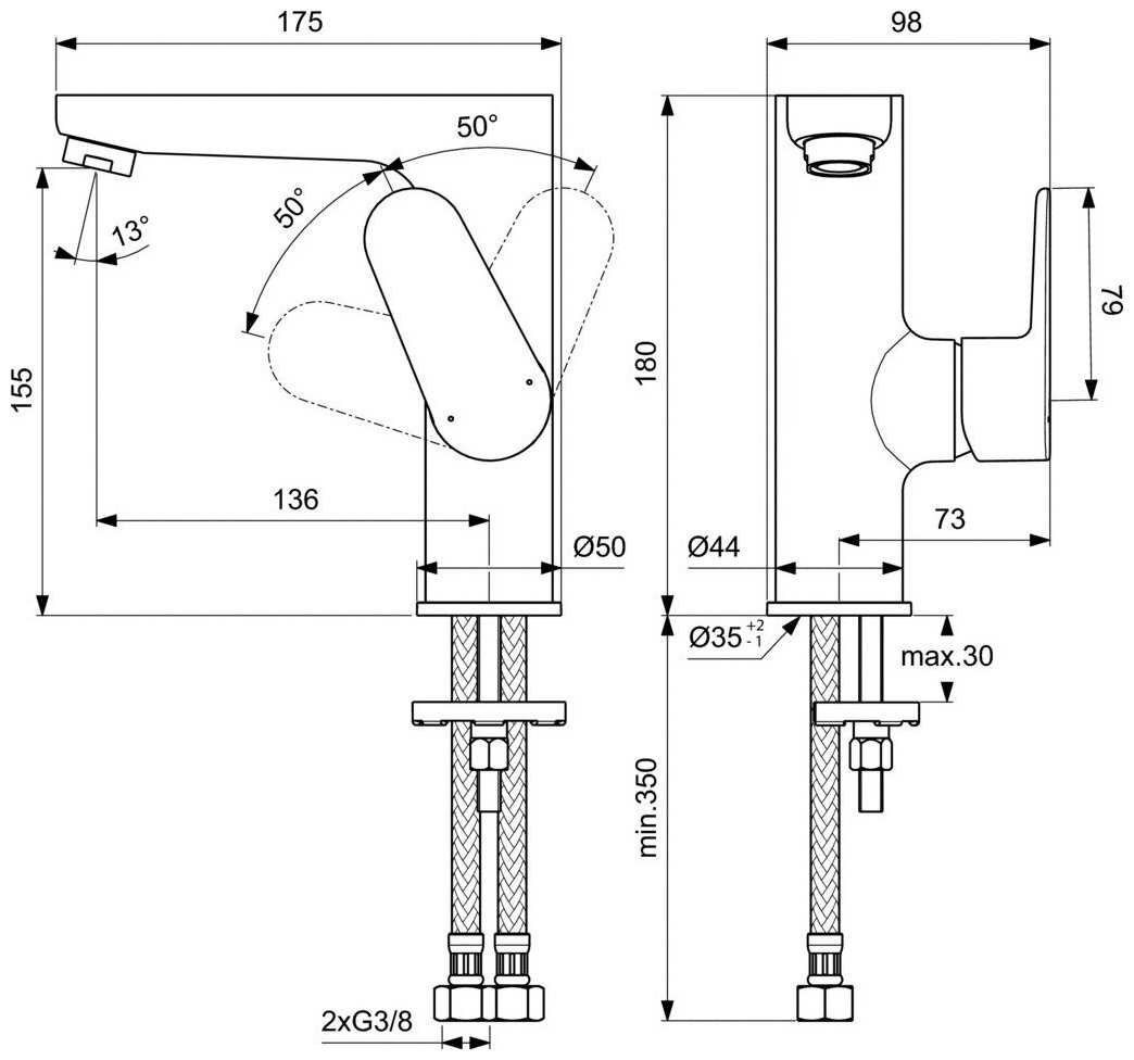Смеситель Ideal Standard BC555AA фотография 12