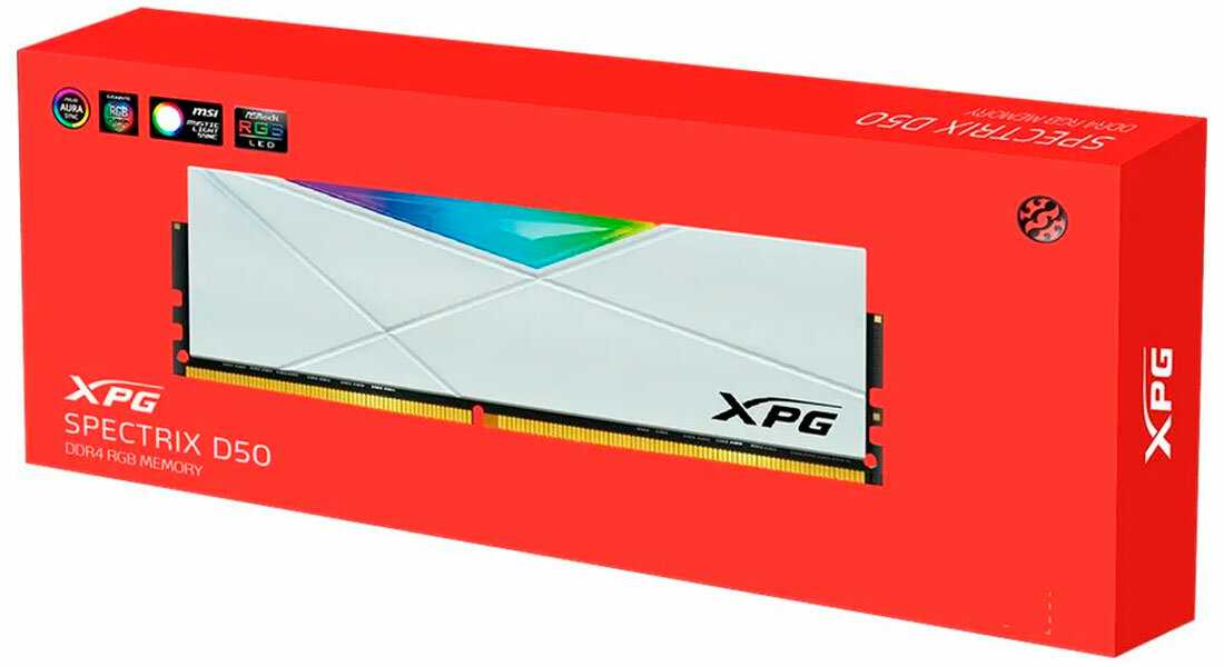 Оперативная память XPG Spectrix D50 8 ГБ DDR4 DIMM CL16 (AX4U32008G16A-SW50) фотография 5