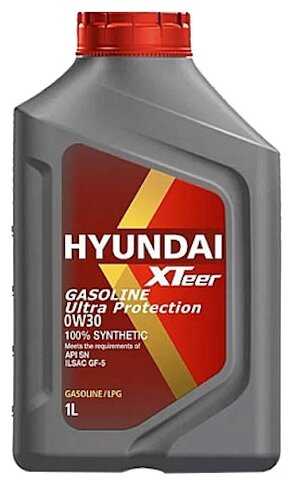 Синтетическое моторное масло HYUNDAI XTeer Gasoline Ultra Protection 0W-30