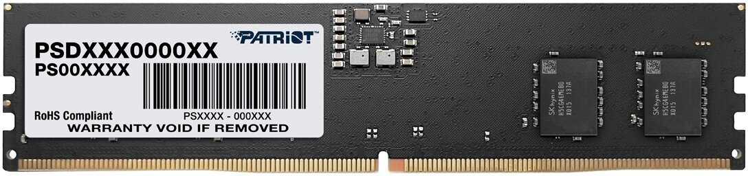 Оперативная память Patriot Memory SL 8 ГБ DDR5 5600 МГц (PSD58G560041)