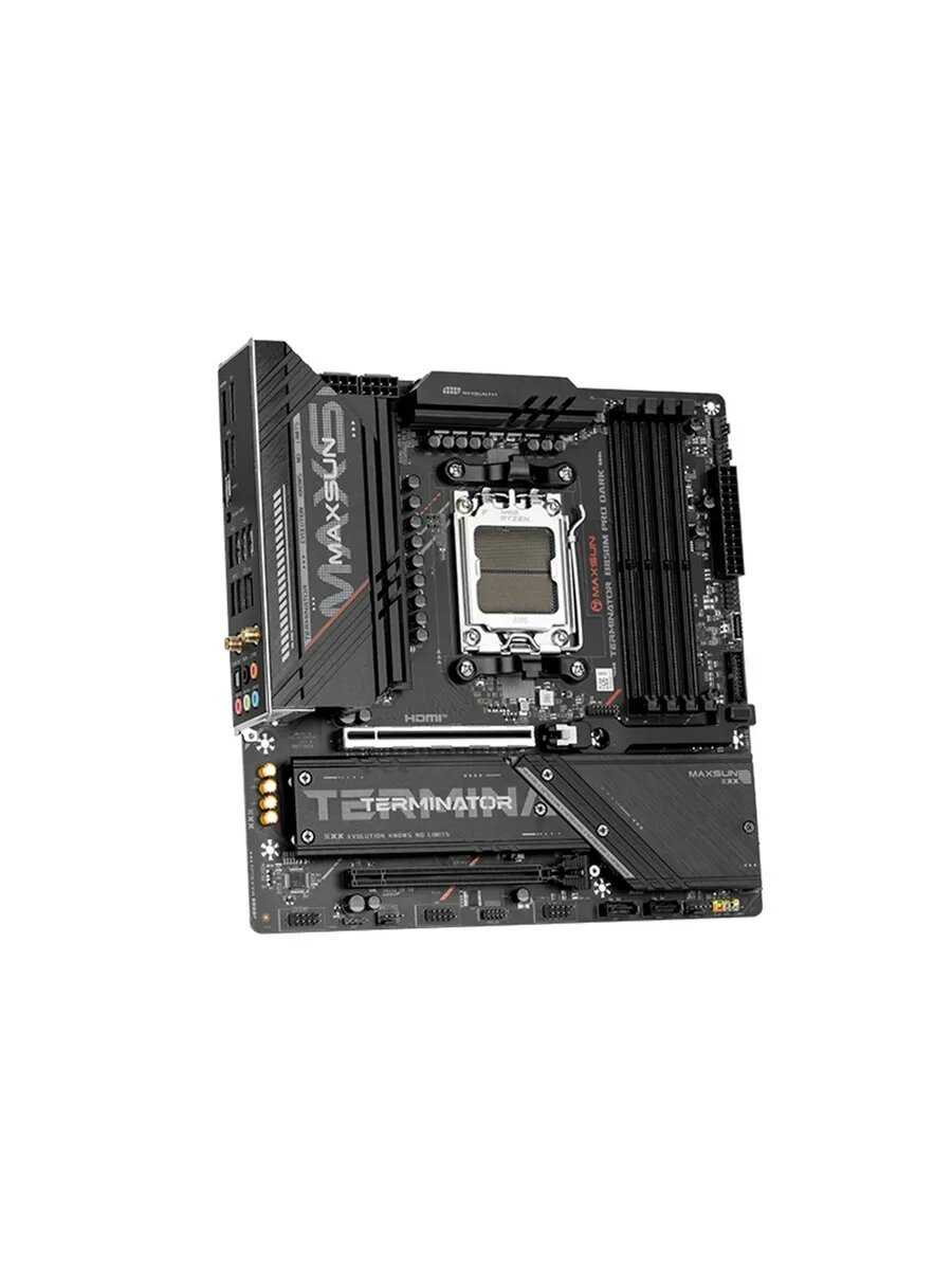 Материнская плата MS-Terminator B850M Edition Pro Dark [AM5, DDR5, Micro-ATX, PCIe 5.0] фотография 4