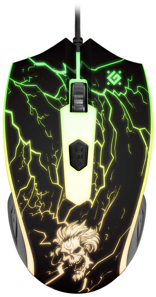 Проводная игровая мышь Defender Thunderbolt GM-925 4 кнопки,1200-7200dpi фотография 2