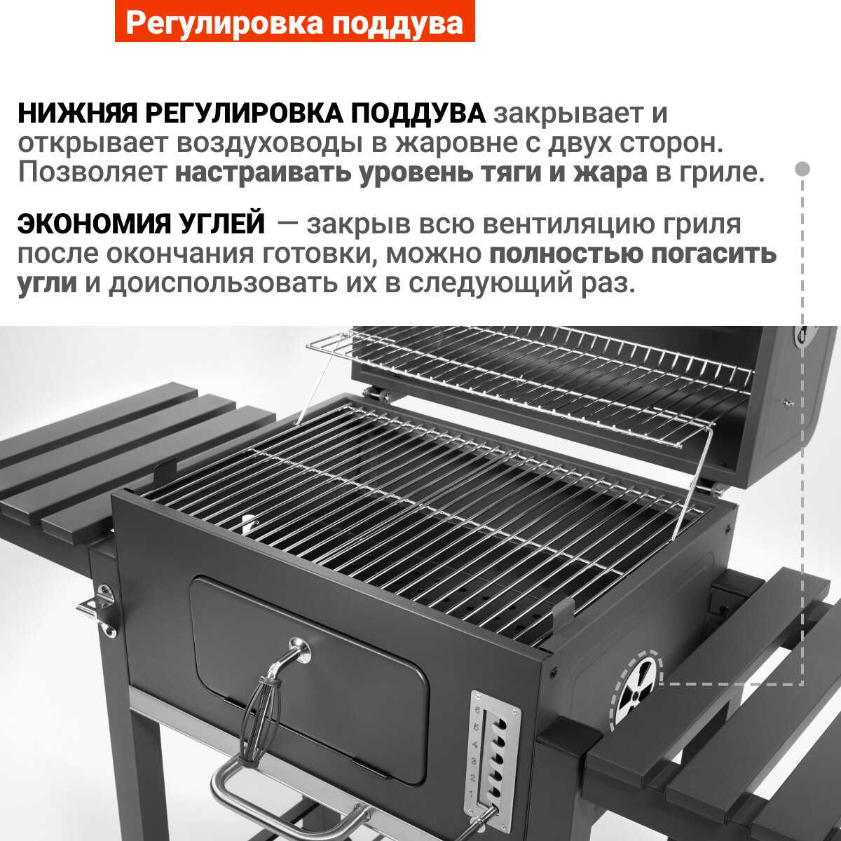 Угольный гриль барбекю GoGarden Grill-Master 61 PRO фотография 9
