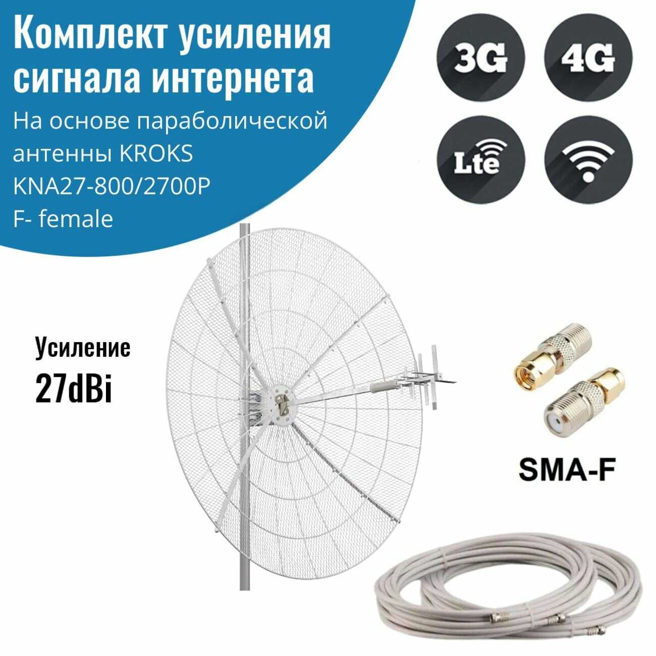 Усилитель интернет сигнала KNA27-800/2700P