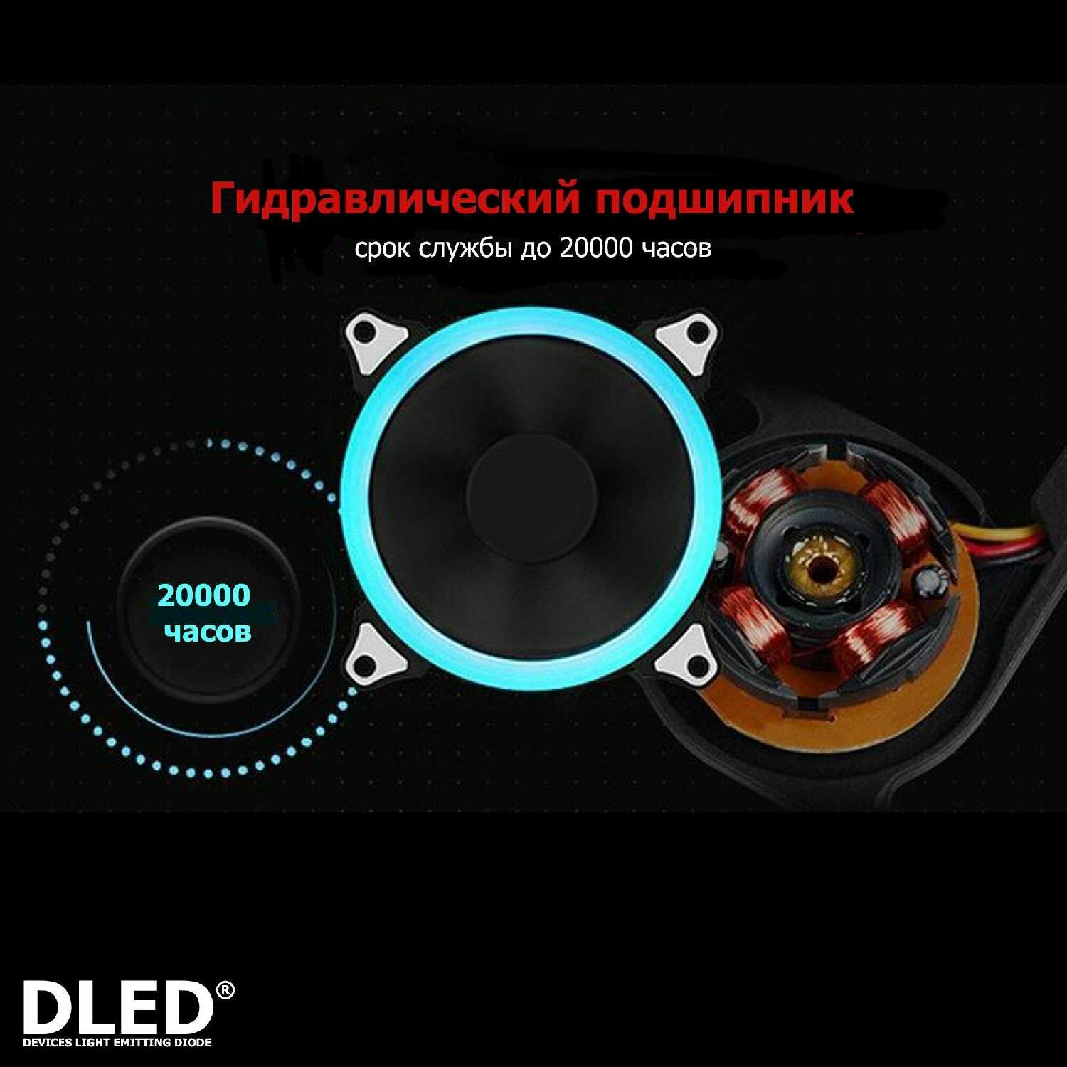 Вентилятор компьютерный DLED 120мм (ORIGINAL V1) фотография 1