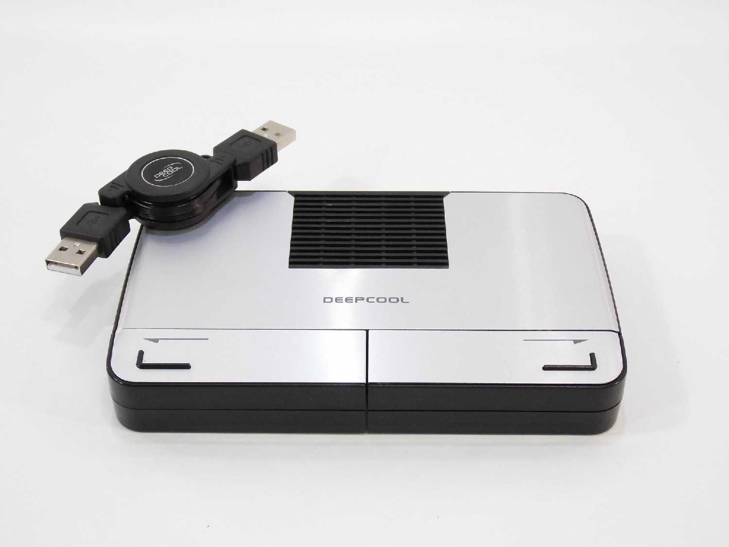 Подставка для ноутбука Deep Cool N10 (2xUSB порта, вентилятор 50х15мм, размер 153x93x23мм) фотография 7