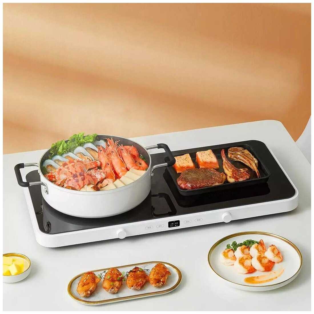Умная индукционная плита Xiaomi Mijia Double-Port Cooker (MDCLD01ACM) фотография 4