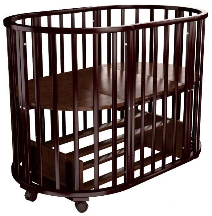 Кроватка Forest kids Lavatera 6 в 1 с полкой, трансформер, поперечный маятник фотография 2