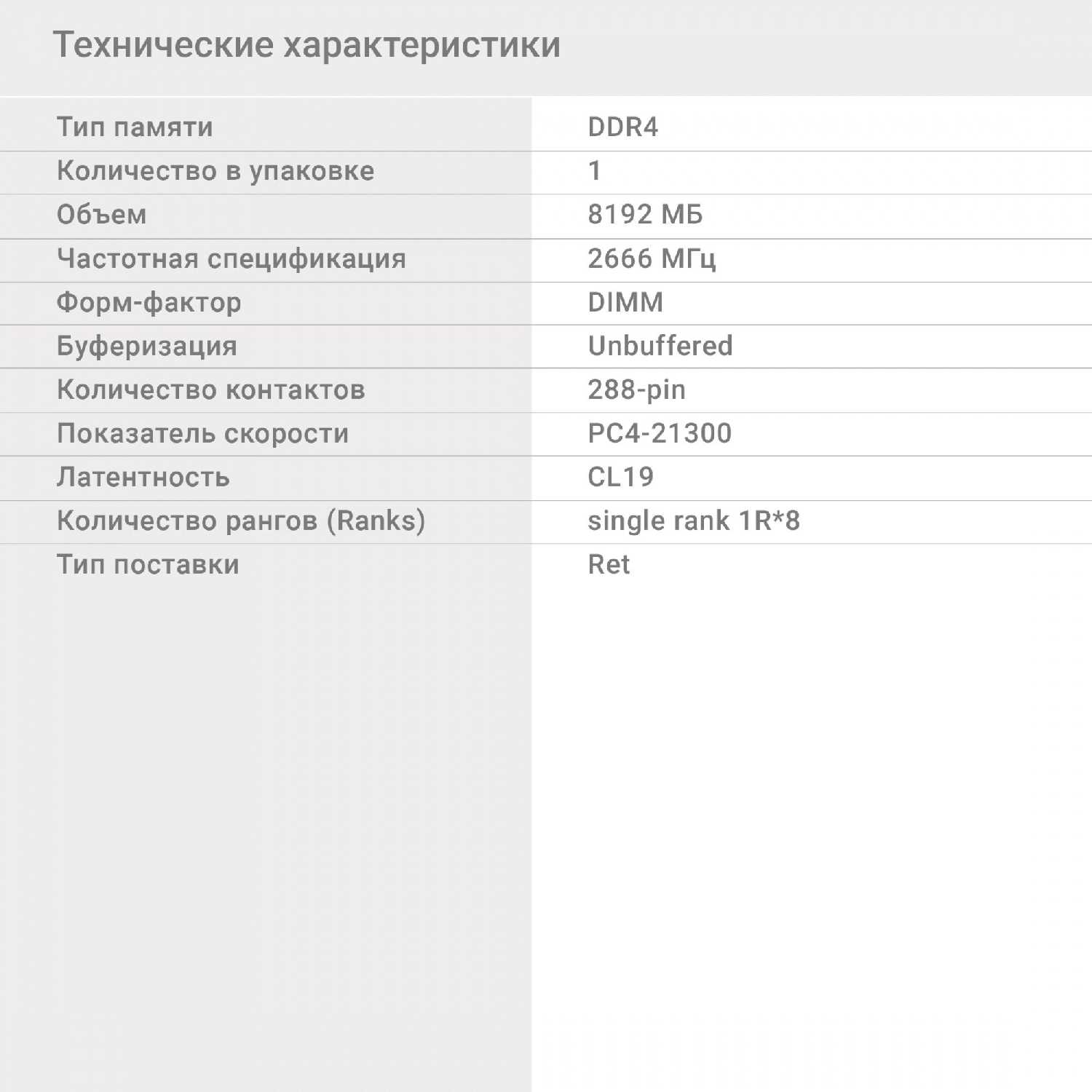Оперативная память DIGMA H-ONE DDR4 DIMM (DGMAD42666008S) фотография 12