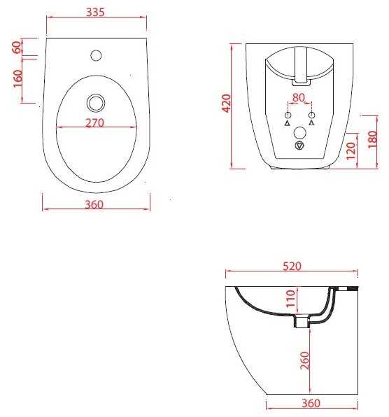 Биде напольное the.artceram File 2.0 FLB002 фотография 1