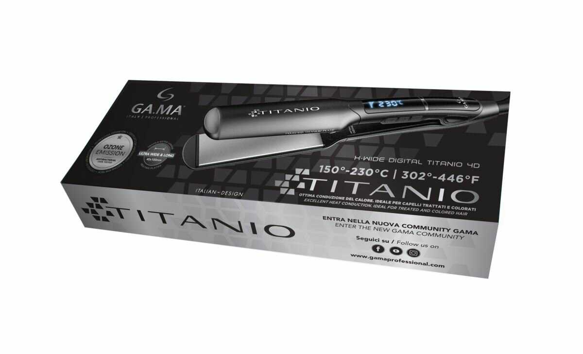 Выпрямитель для волос GA.MA X-Wide Digital Ptc 4D Titanio (GI3036) фотография 8