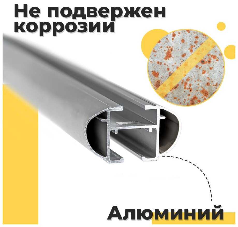 Багажник на крышу Пежо 307 2001-2008 хетчбэк / Peugeot 307 2001-2008 хетчбэк с аэро попереченами - комплект дуг и креплений фотография 1
