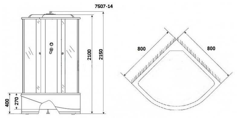 Душевая кабина Niagara NG-7507-14 фотография 2