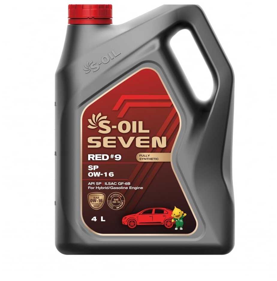 Синтетическое моторное масло S-OIL SEVEN RED#9 SP 0W-16 фотография 1