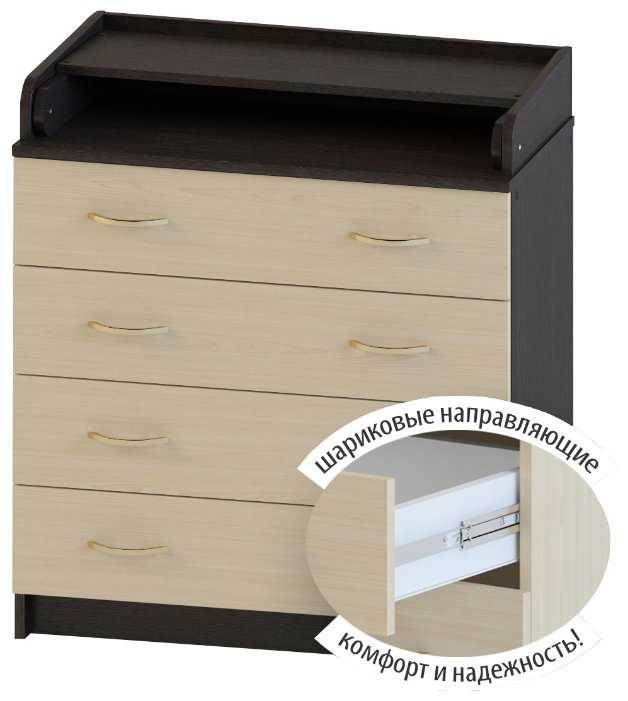 Пеленальный комод Атон Мебель Сириус 80/4 ЛДСП фотография 7