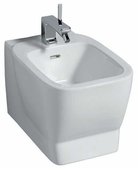 Биде подвесное GEBERIT Silk 232600 с вертикальным выпуском