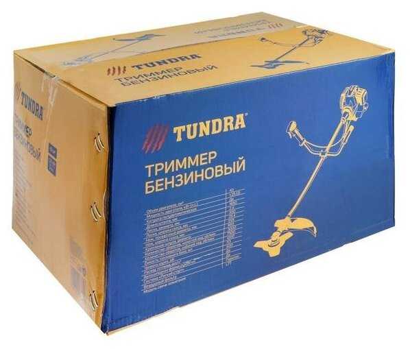 Триммер бензиновый тундра, Easy-start, леска/нож, 43 см3, 2 л. с, в двух коробках фотография 14