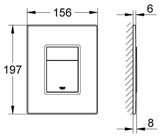 Кнопка смыва Grohe Skate Cosmopolitan 38914XR0 фотография 1