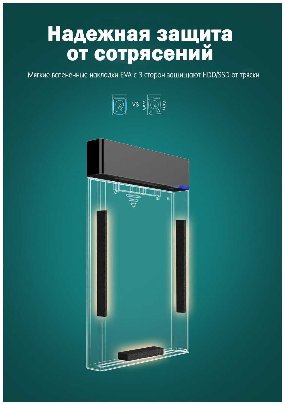 Корпус UGREEN Корпус для жесткого диска UGREEN (US221) фотография 5