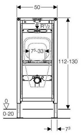 Рамная инсталляция GEBERIT Duofix 111.686.00.1 фотография 1
