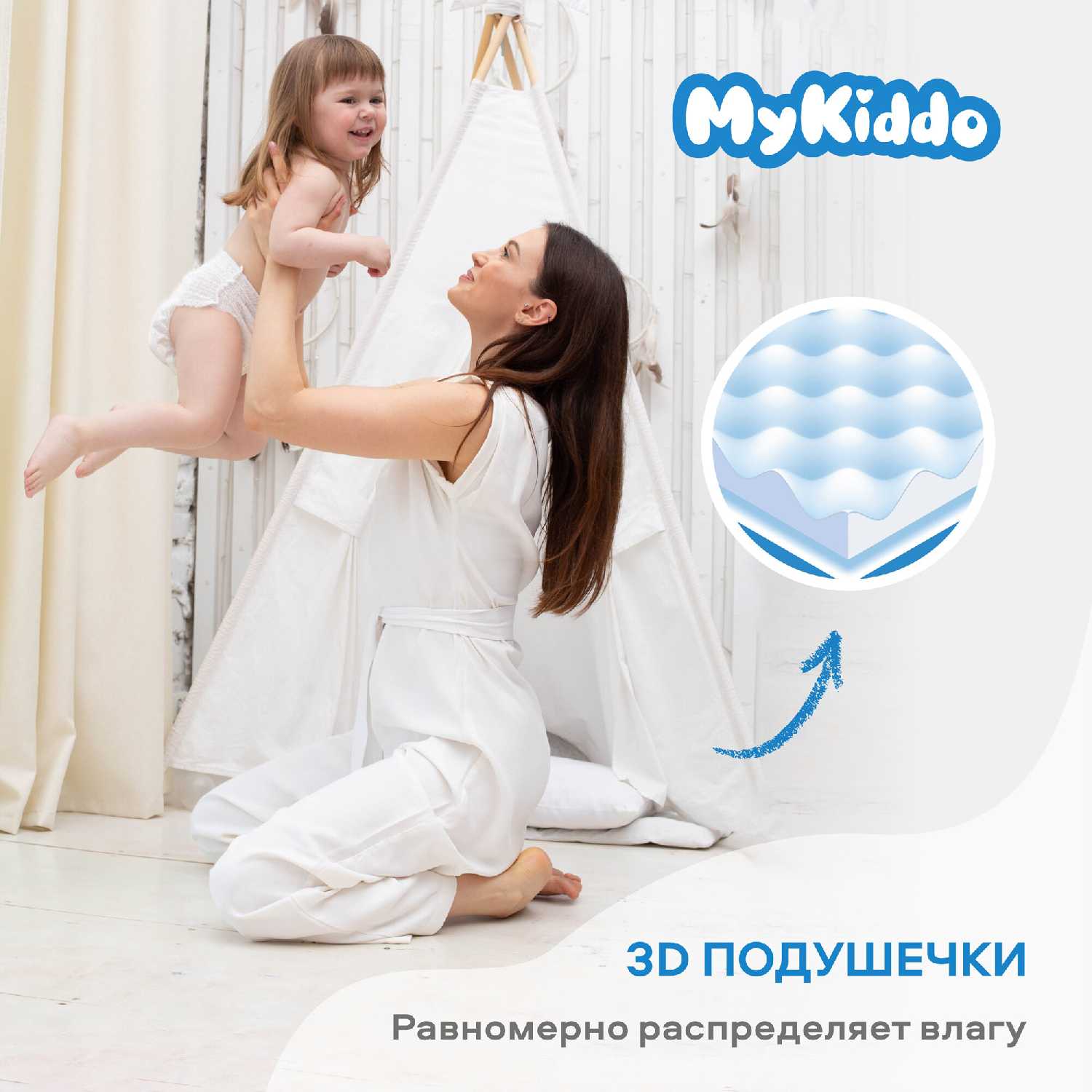 Подгузники MyKiddo Premium XXL фотография 5