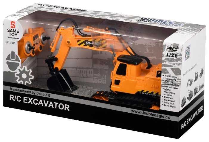 Экскаватор Double Eagle E571-003, 1:26, 35 см фотография 7