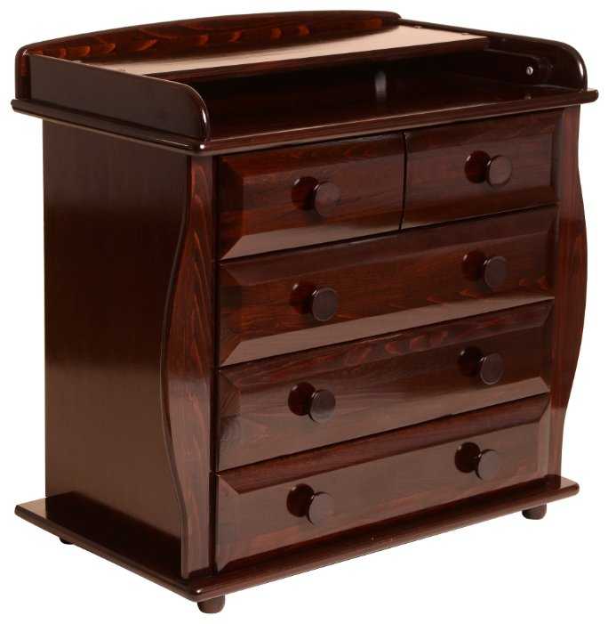 Пеленальный комод ЛЕЛЬ (Кубаньлесстрой) БИ 36 с откидным пеленальным столиком фотография 4