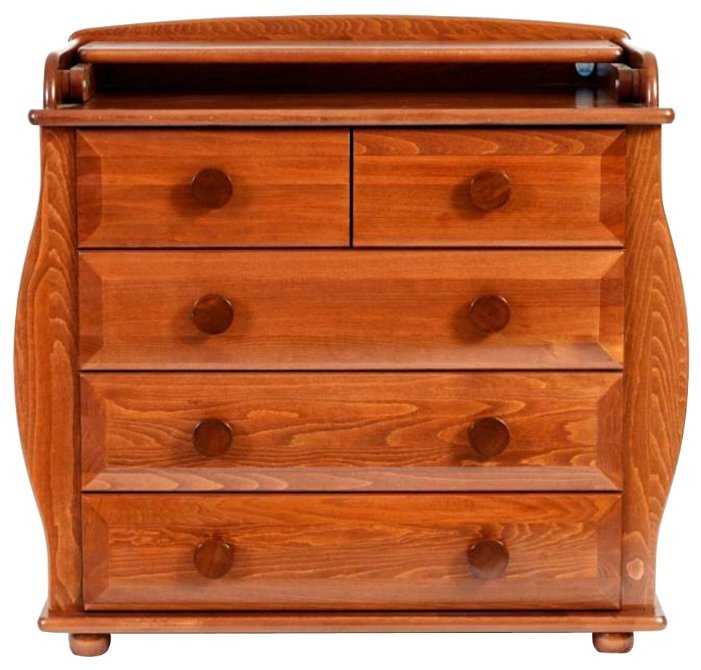 Пеленальный комод ЛЕЛЬ (Кубаньлесстрой) БИ 36 с откидным пеленальным столиком фотография 5