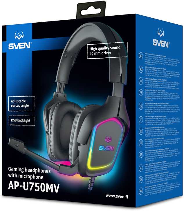 Игровые стереонаушники SVEN AP-U750MV фотография 13
