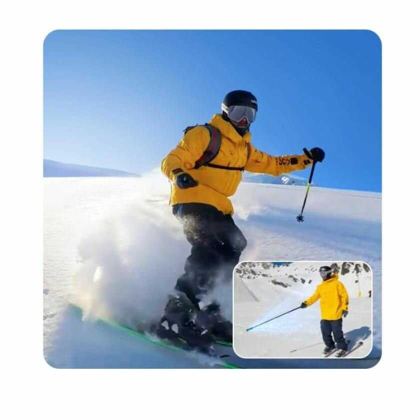 Скрытый селфи Insta360 Скрытый селфи [114cм] для Insta360 X4, X3, ONE X2, RS, GO 2 фотография 5