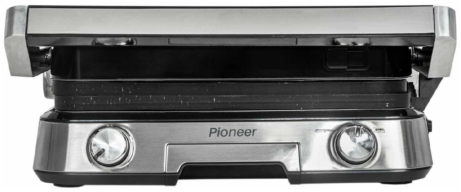 Гриль Pioneer со съемными антипригарными панелями, 3 рабочих положения, регулировка температуры, 2000 Вт фотография 12