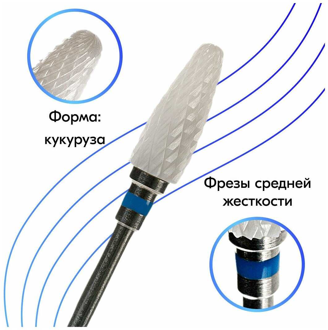 Фреза NailsProfi Фреза кукуруза керамическая (NailsProfi) фотография 4