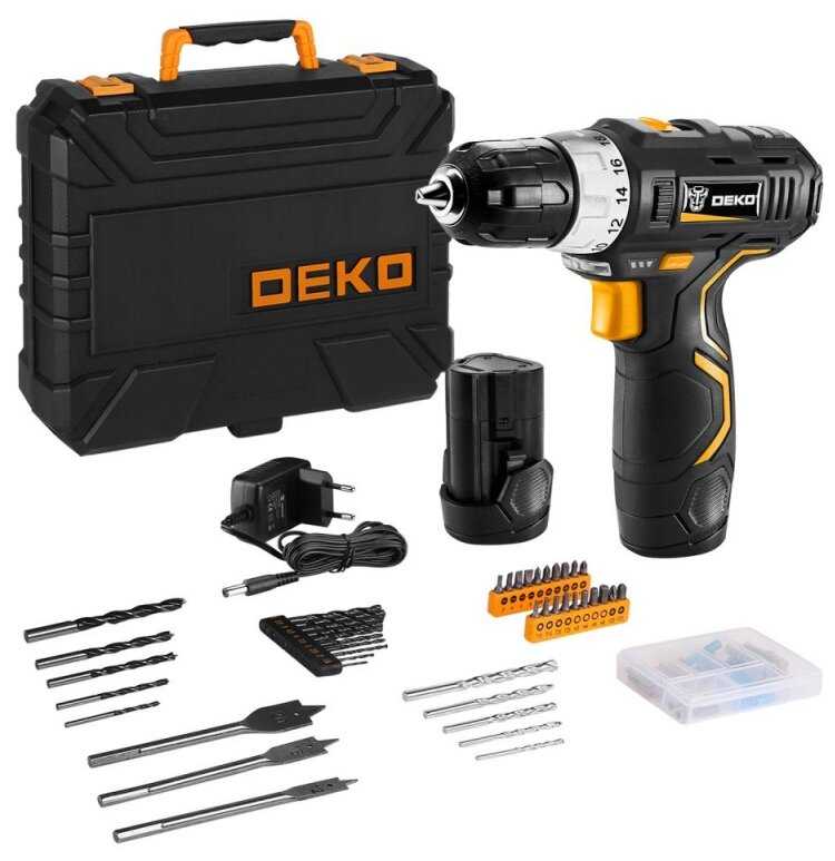 Аккумуляторная дрель-шуруповерт DEKO GCD12DU3 SET 5 063-4147