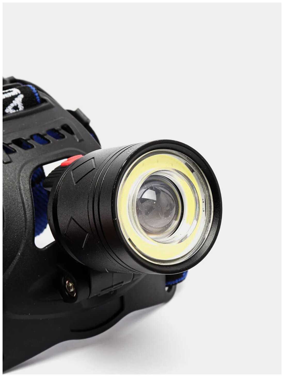 Налобный светодиодный фонарь 907-T6+COB HIGH POWER фотография 12