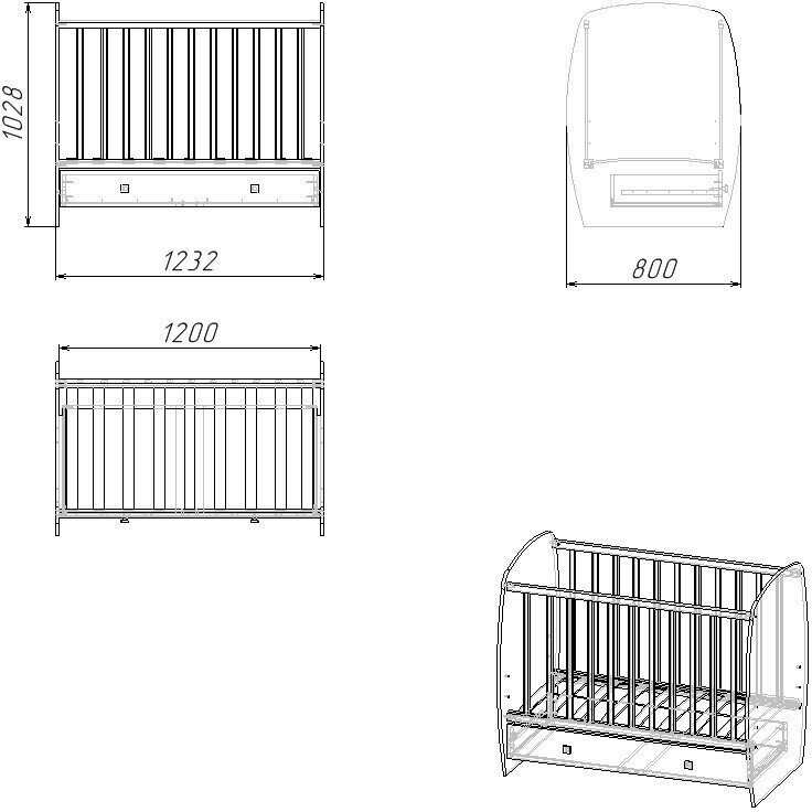 Кроватка Polini Kids French 710 Teddy фотография 2