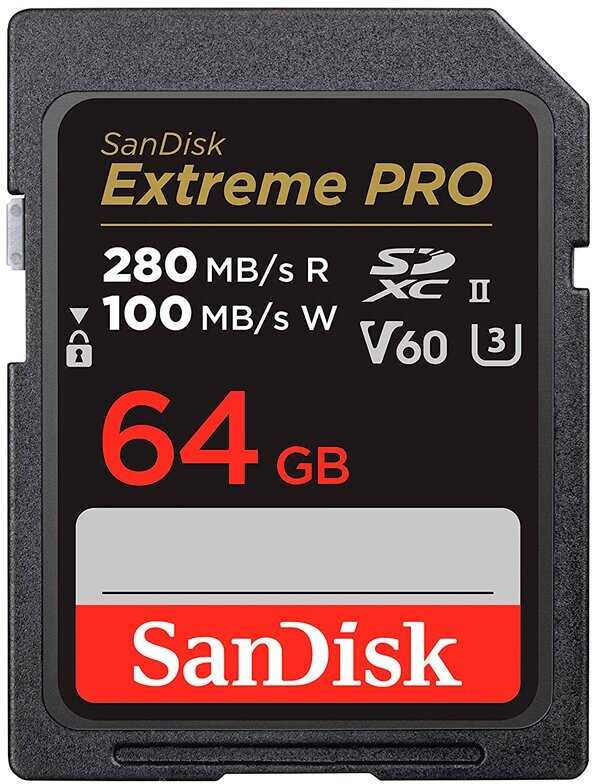 Карта памяти SanDisk Extreme Pro SDXC UHS-II V60 (SDSDXEP-064G-GN4IN) фотография 8