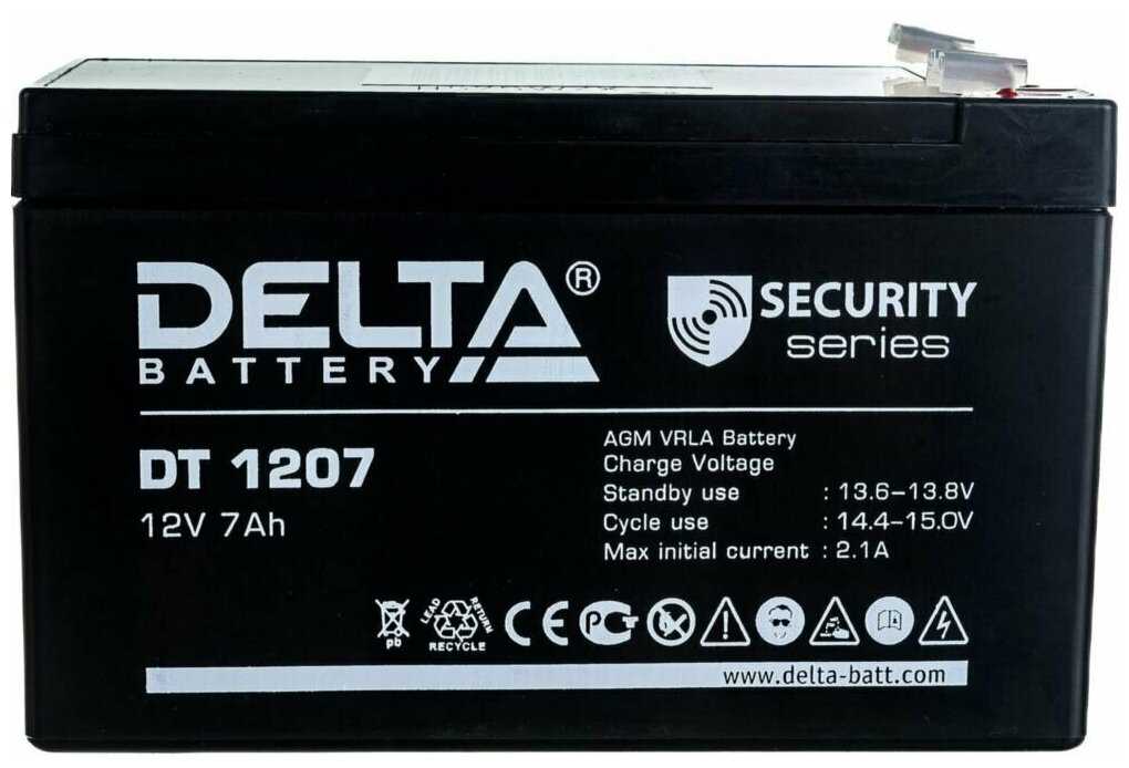 Аккумуляторная батарея DELTA Battery DT 1207 (12В) фотография 12