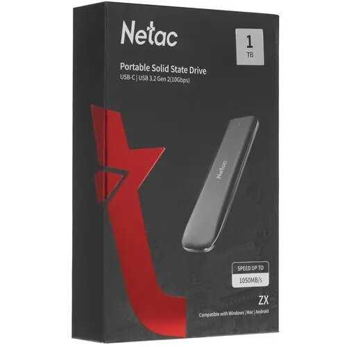 Внешний SSD диск Netac NT01ZX-001T-32BK фотография 10