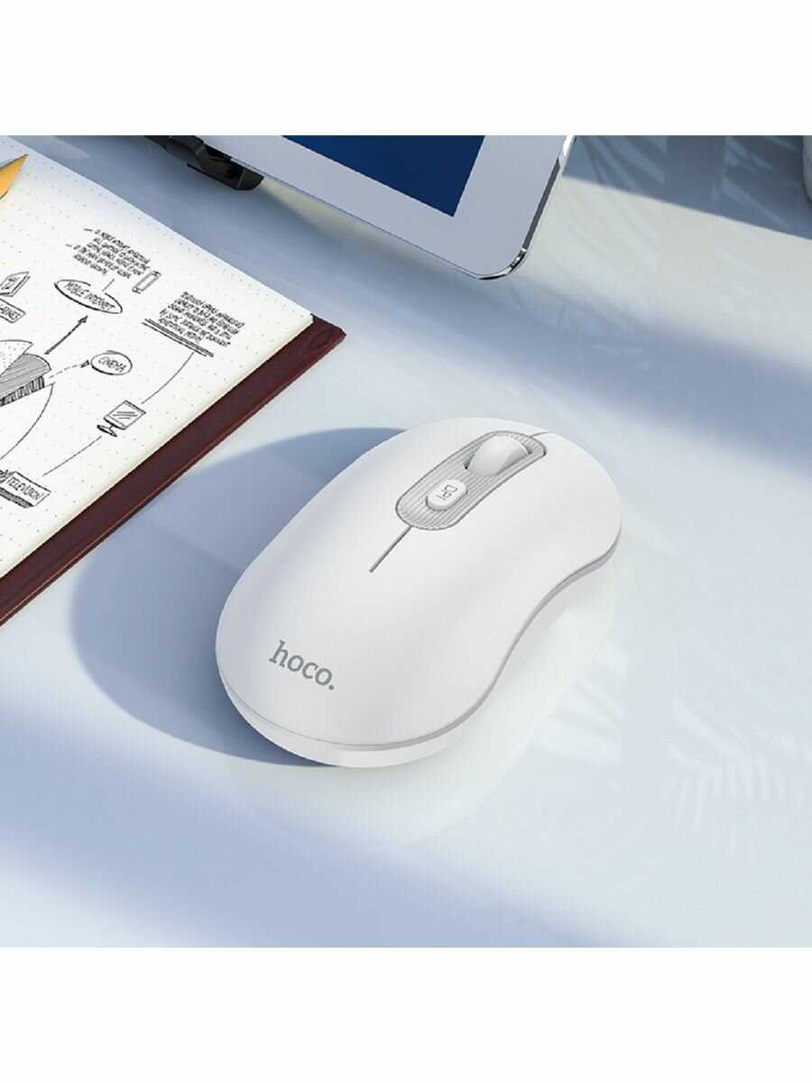 Мышь беспроводная Hoco GM21 Platinum (1000/1200/1600 dpi) фотография 26
