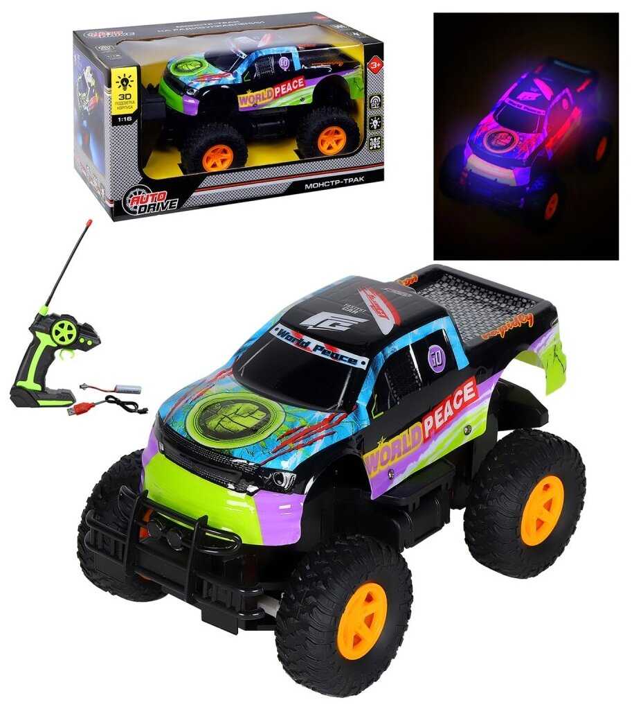 Монстр-трак Autodrive JB1168528/JB1168531, 1:16, 25 см фотография 6