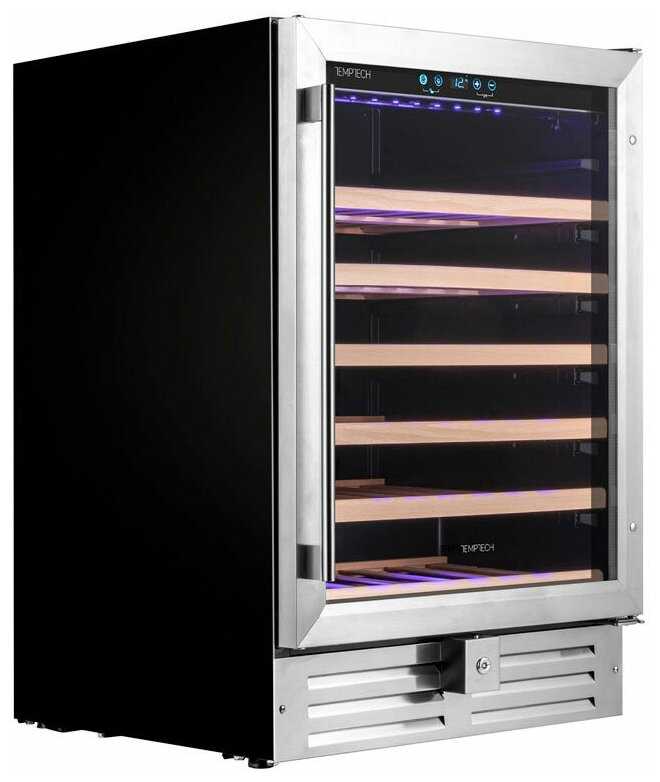 Встраиваемый винный шкаф TEMPTECH WPQ60SCS фотография 5
