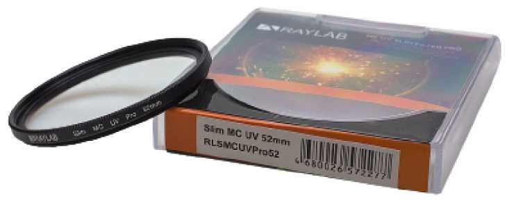 Фильтр защитный ультрафиолетовый RayLab UV MC Slim Pro 52mm фотография 1